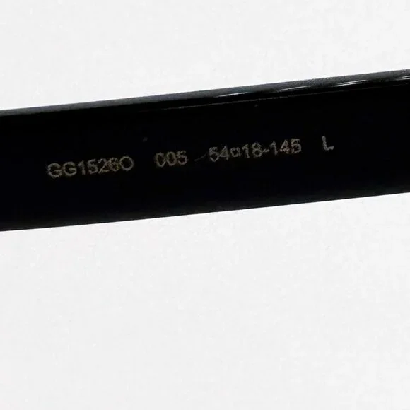 NEW GUCCI EYEGLASSES BLACK UNISEX EYEWEAR GUCCI GG1526O 005 - Picture 8 of 10